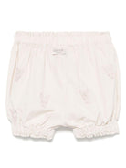 Pantaloncini per neonato Donsje Carson beige con ricamo all - over - Rubino Kids