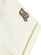 Pantaloncini per neonato Moschino Kids gialli con logo Teddy - Rubino Kids