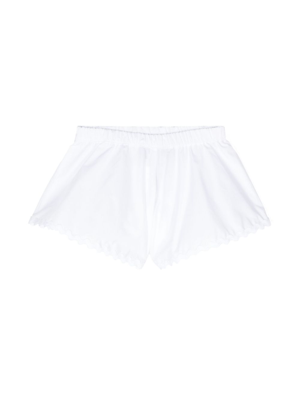 Pantaloncini Sangalo per neonata Versace Kids bianco con elastico in vita - Rubino Kids