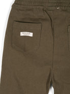 Pantalone verde militare per neonato con logo sul retro Donsje - Rubino Kids