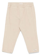 Pantaloni a disco per neonata Donsje beige con elastico in vita - Rubino Kids