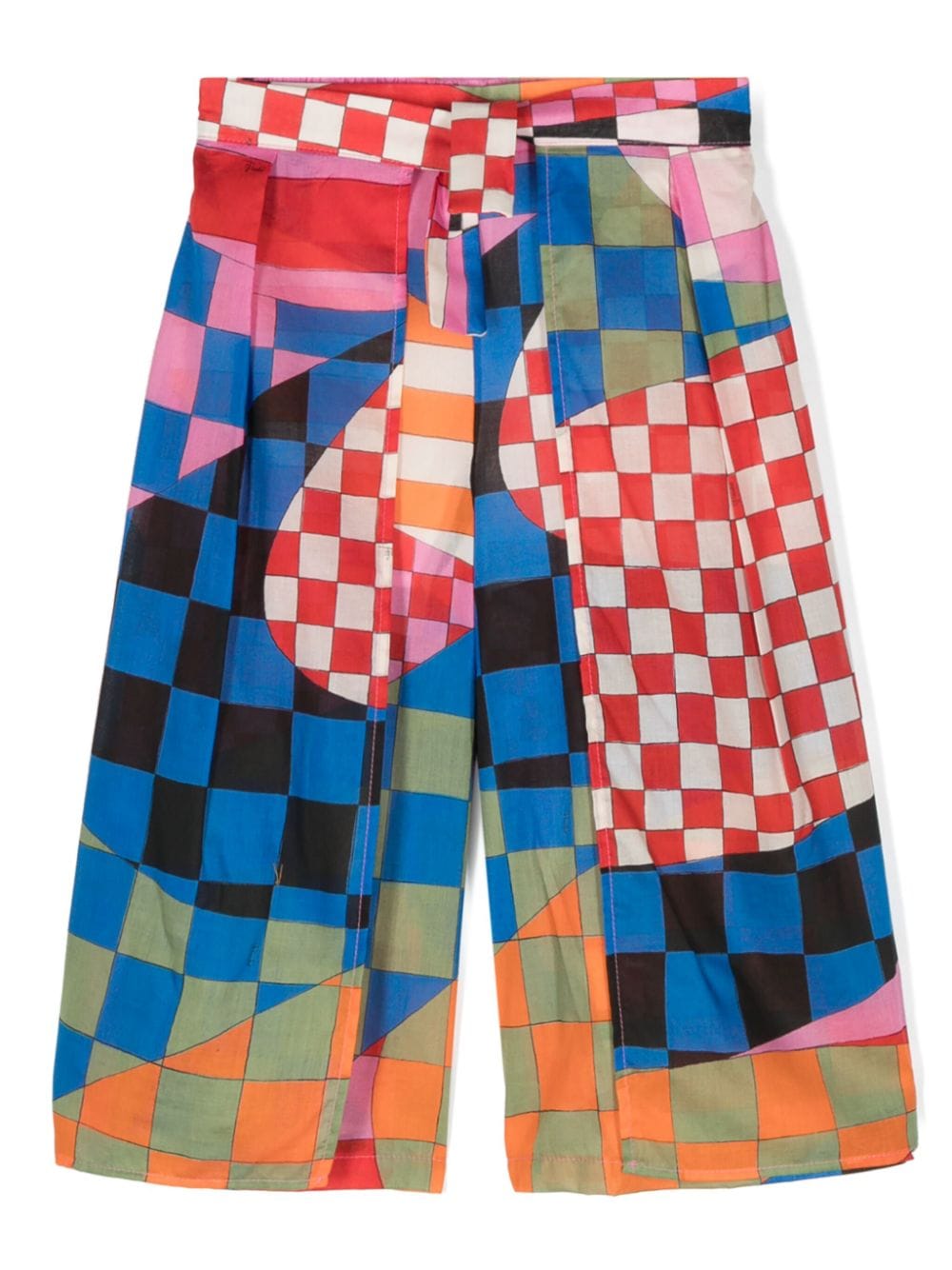 Pantaloni a gamba ampia con stampa - Rubino Kids