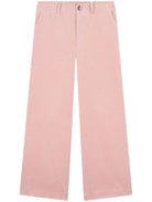 Pantaloni a gamba ampia per bambina Chloé Kids rosa con passanti - Rubino Kids