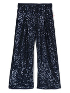 Pantaloni a gamba larga con paillettes - Rubino Kids