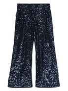 Pantaloni a gamba larga con paillettes - Rubino Kids