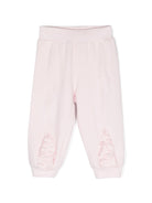 Pantaloni affusolati con ricamo logo - Rubino Kids