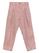 Pantaloni affusolati per bambino Missoni Kids rosso con passanti - Rubino Kids