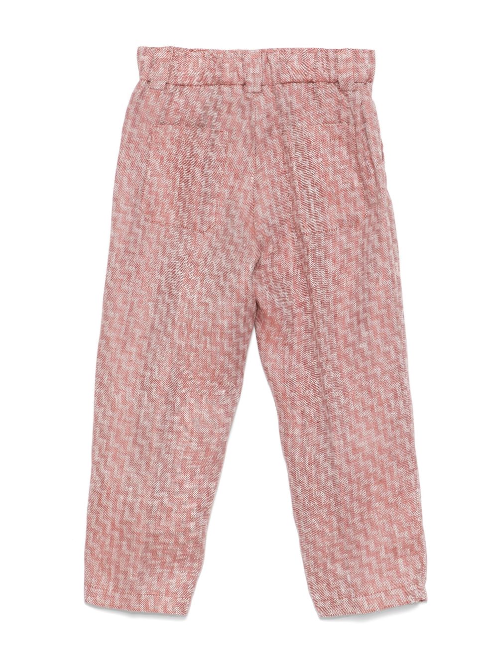 Pantaloni affusolati per bambino Missoni Kids rosso con passanti - Rubino Kids