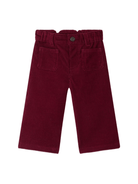Pantaloni Bellino per neonata Bonpoint rossi con tasche applicate - Rubino Kids