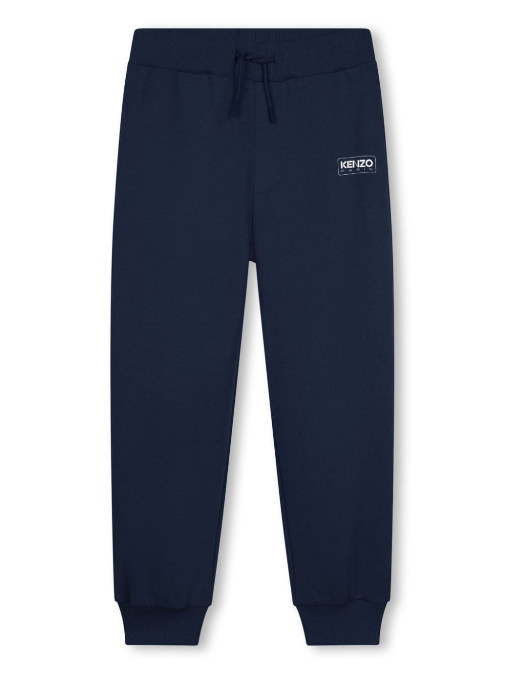 Pantaloni blu per bambina sportivi con stampa Kenzo Kids - Rubino Kids