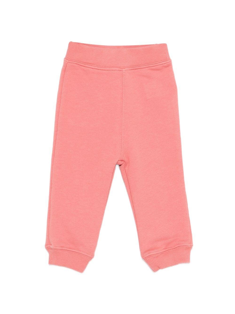 Pantaloni Bram sportivi per neonata Bonpoint rosa con ricamo logo - Rubino Kids