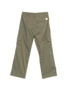 Pantaloni cargo per bambino Paolo Pecora Kids verde con tasche abbottonate - Rubino Kids