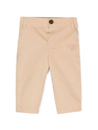 Pantaloni classici per neonato Fendi Kids beige con zip - Rubino Kids