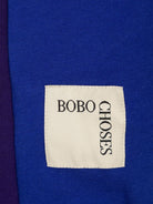 Pantaloni color block per bambino Bobo Choses blu con toppa con logo sul davanti - Rubino Kids