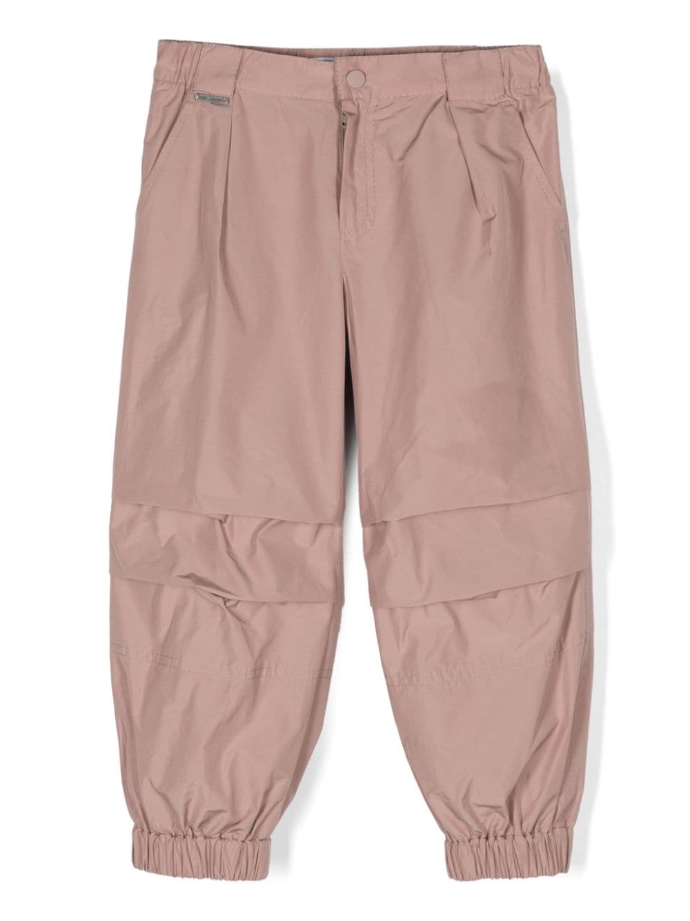 Pantaloni con dettaglio Monili per bambina Brunello Cucinelli Kids rosa con tasca diagonale laterale - Rubino Kids