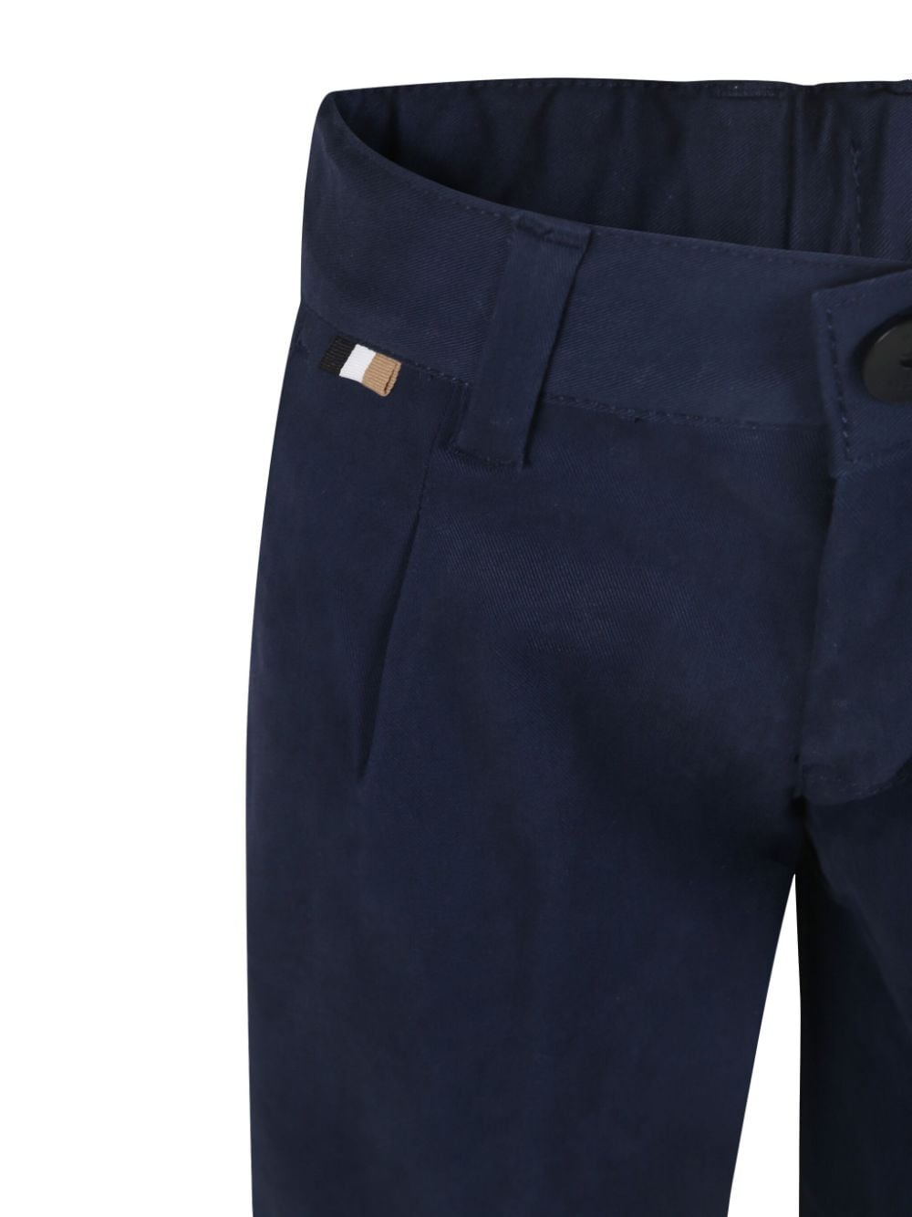 Pantaloni con logo per bambino BOSS Kidswear blu con passanti - Rubino Kids