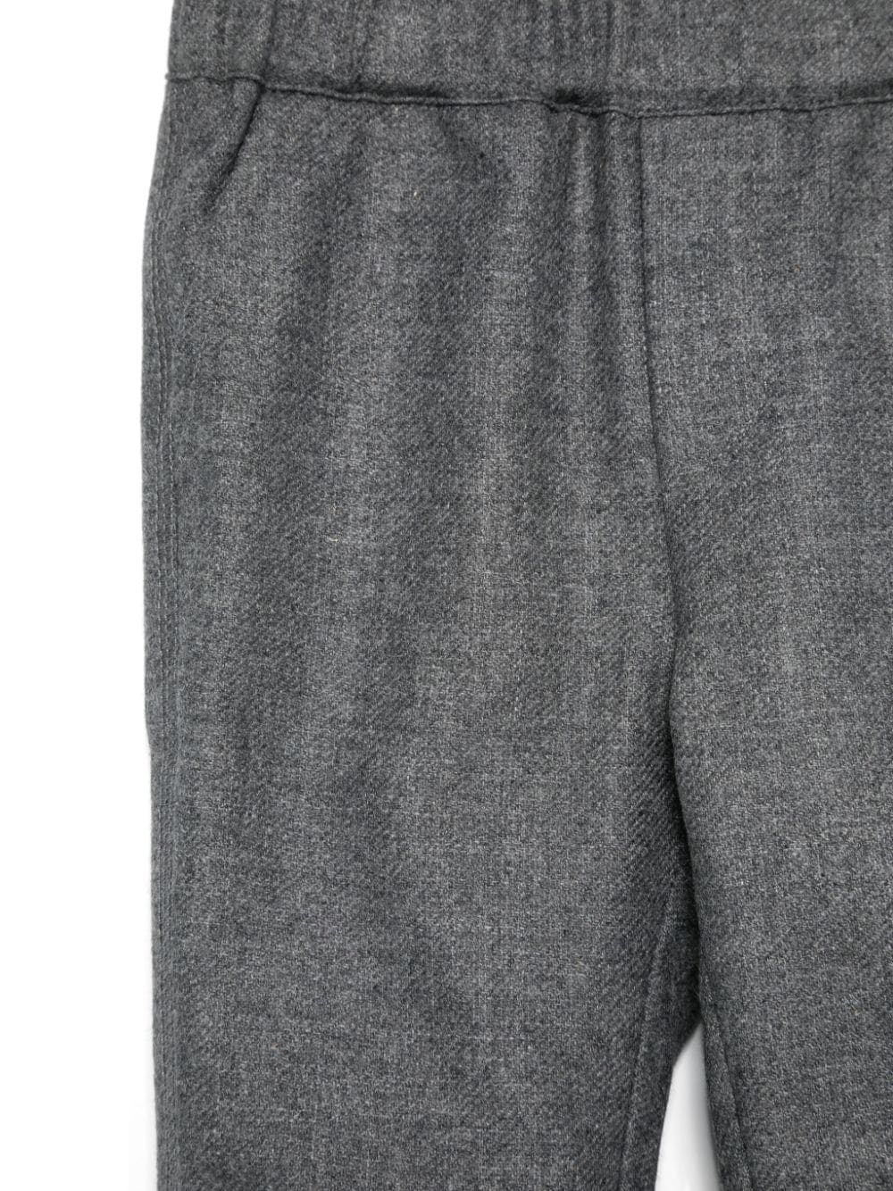 Pantaloni con logo - toppa per neonato Emporio Armani Kids grigio con elastico in vita - Rubino Kids