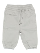 Pantaloni con logo - toppa per neonato Stella McCartney Kids grigio con elastico in vita - Rubino Kids