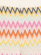 Pantaloni con motivo a zig zag per bambina Missoni Kids multicolor con gamba ampia - Rubino Kids