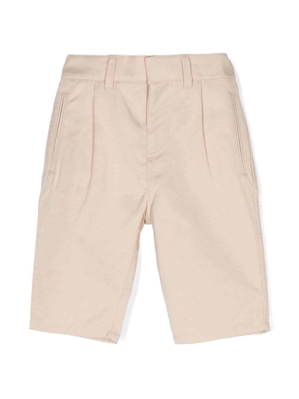 Pantaloni con motivo Equestrian Knight per neonato Burberry Kids beige con dettagli plissettati - Rubino Kids