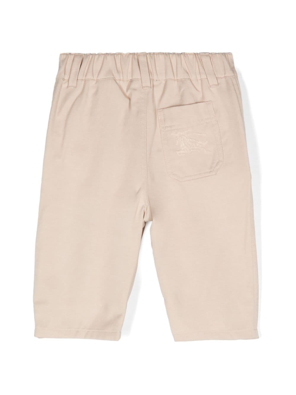 Pantaloni con motivo Equestrian Knight per neonato Burberry Kids beige con dettagli plissettati - Rubino Kids