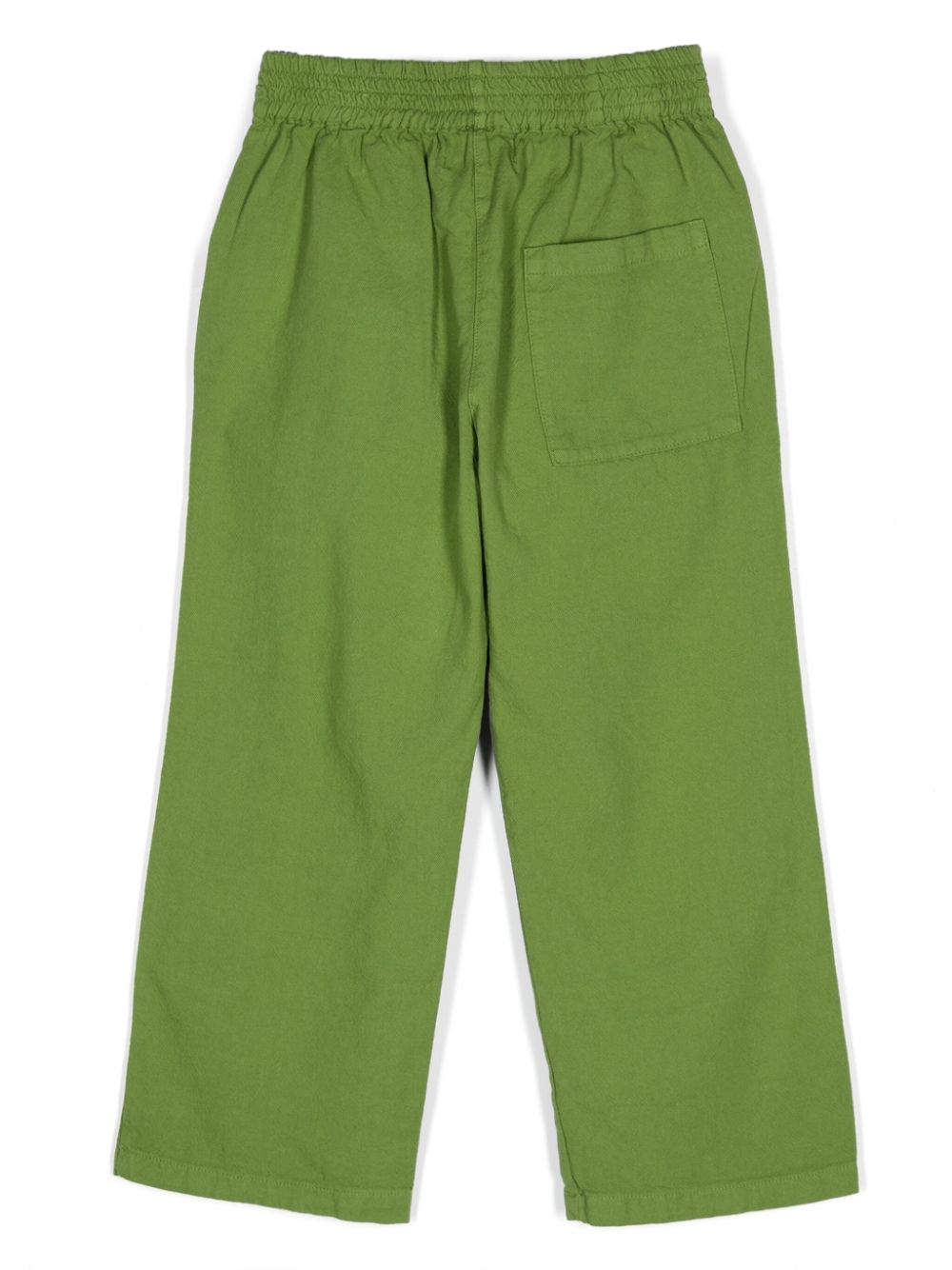 Pantaloni con stampa logo per bambino Bobo Choses verde con elastico in vita - Rubino Kids