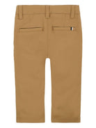 Pantaloni da bambino Boss Kids beige con tasche frontali - Rubino Kids