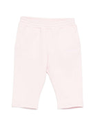 Pantaloni da neonata Givenchy Kids rosa con dettaglio logo - Rubino Kids