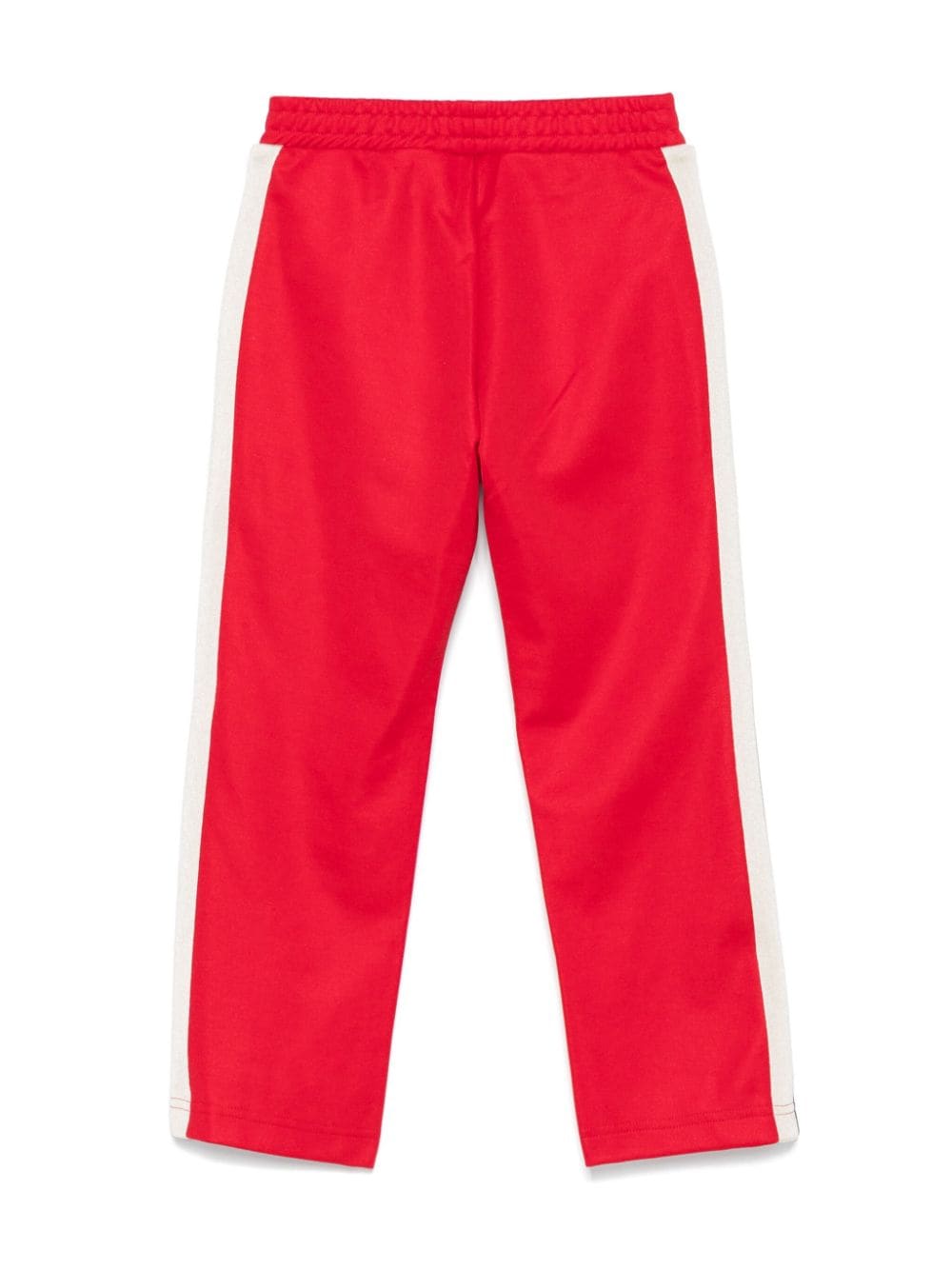 Pantaloni da tuta con stampa logo per bambino Palm Angels Kids rossa con elastico in vita - Rubino Kids