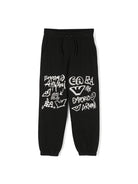 Pantaloni da tuta con stampa logo - Rubino Kids