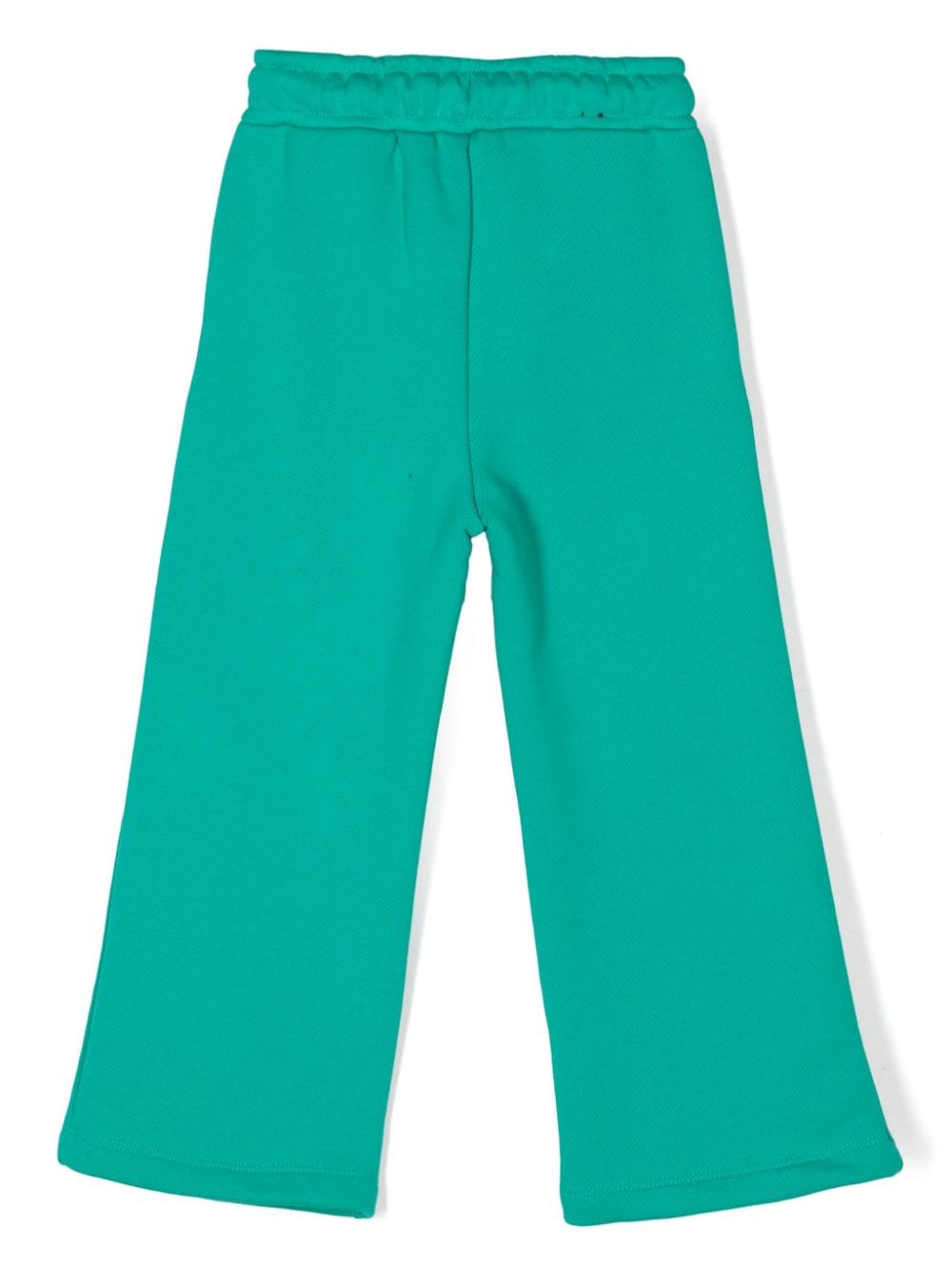 Pantaloni da tuta in jersey per bambino MSGM Kids verde con gamba larga - Rubino Kids