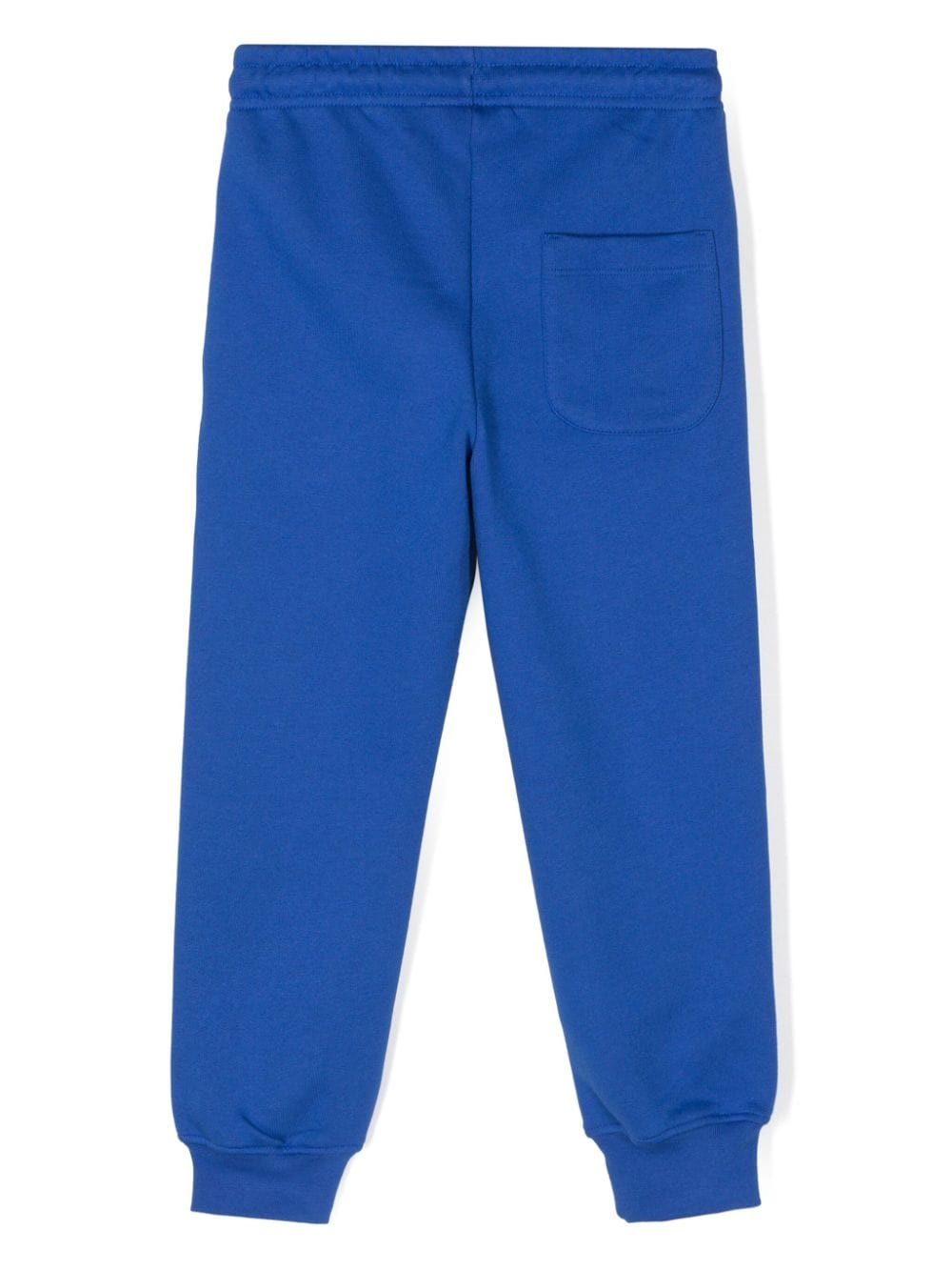 Pantaloni da tuta per bambino MSGM Kids blu con stampa logo - Rubino Kids