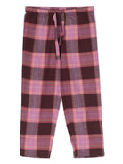 Pantaloni del pigiama con coulisse a quadri tartan - Rubino Kids