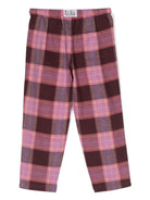 Pantaloni del pigiama con coulisse a quadri tartan - Rubino Kids