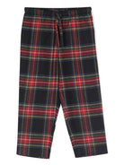 Pantaloni del pigiama con coulisse a quadri tartan - Rubino Kids