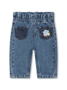 Pantaloni denim con applicazione - Rubino Kids