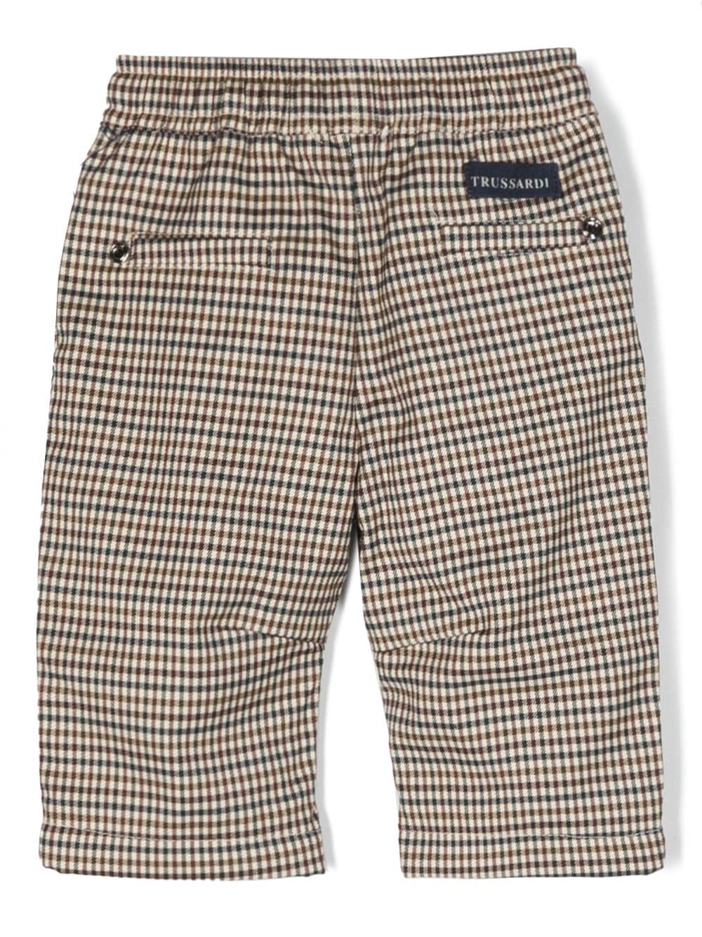 Pantaloni dritti con motivo pied - de - poule - Rubino Kids