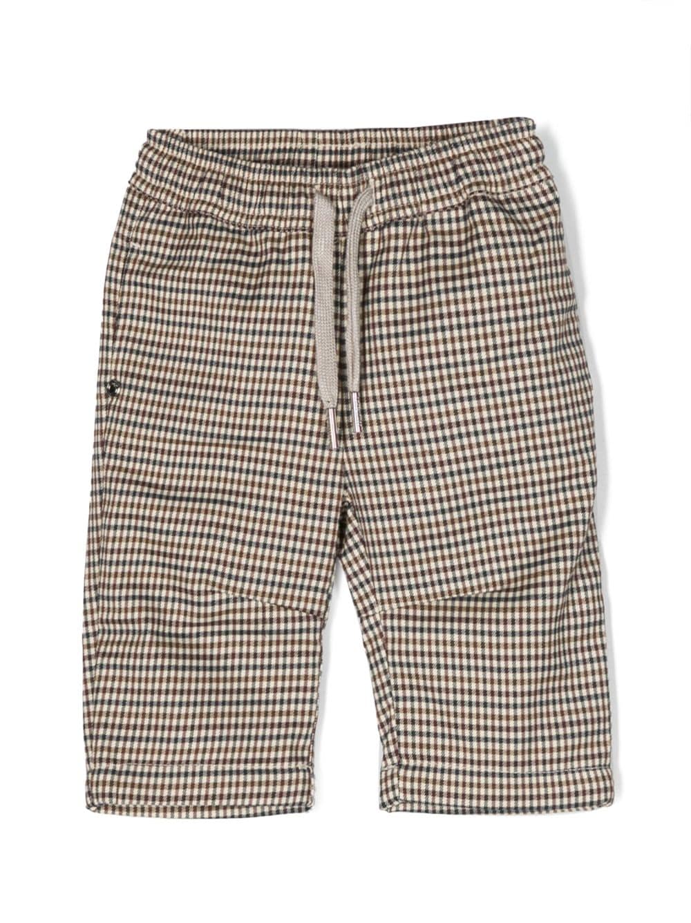 Pantaloni dritti con motivo pied - de - poule - Rubino Kids