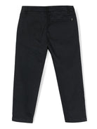 Pantaloni dritti con placca logo - Rubino Kids