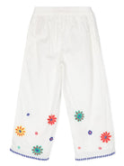 Pantaloni dritti con ricamo - Rubino Kids