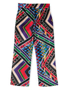 Pantaloni dritti con stampa grafica - Rubino Kids