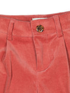 Pantaloni dritti per bambina Scotch & Soda rosa con passanti - Rubino Kids