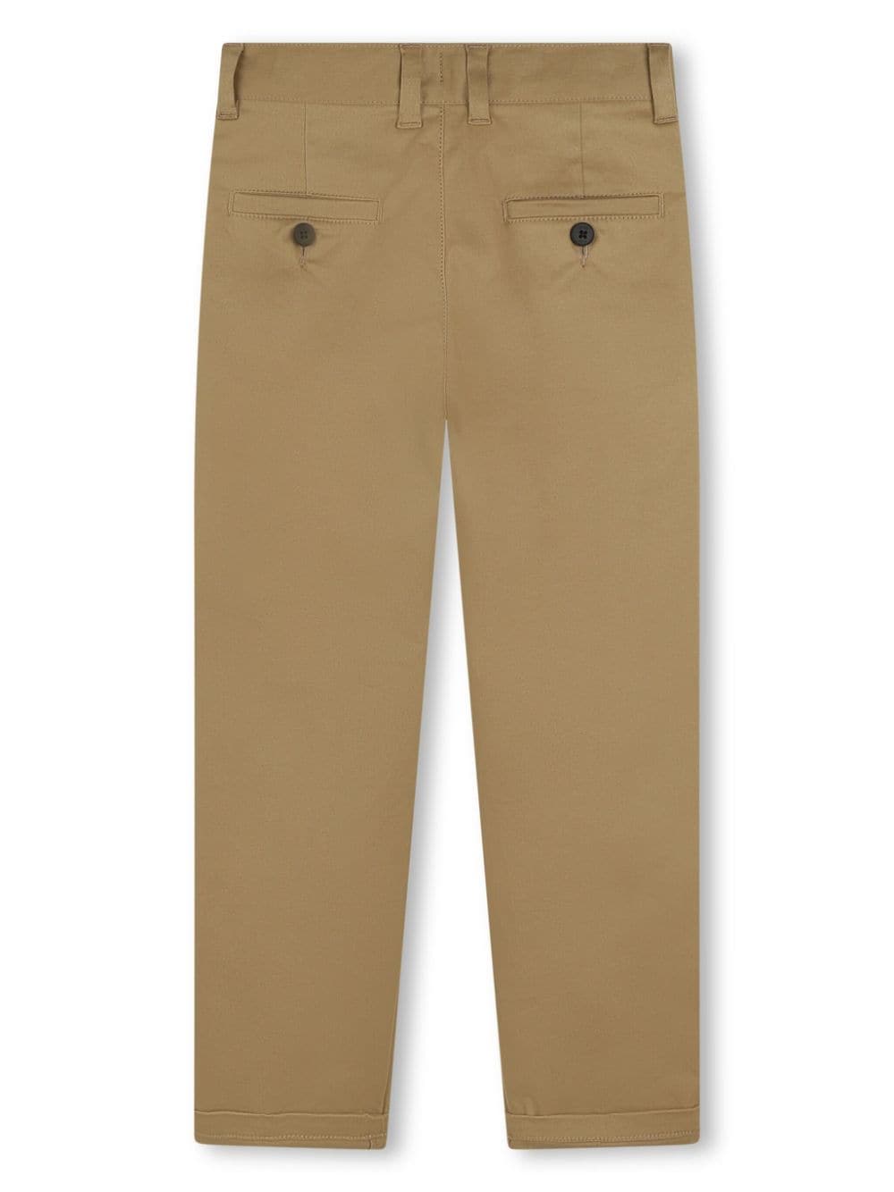 Pantaloni dritti per bambino BOSS Kidswear beige con due tasche laterali - Rubino Kids