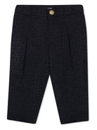 Pantaloni Labyrinth per neonato Balmain Kids blu con passanti - Rubino Kids