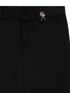 Pantaloni neri per bambino dritti Medusa Versace Kids - Rubino Kids