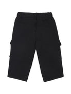 Pantaloni neri per neonato con ricamo logo frontale MSGM Kids - Rubino Kids