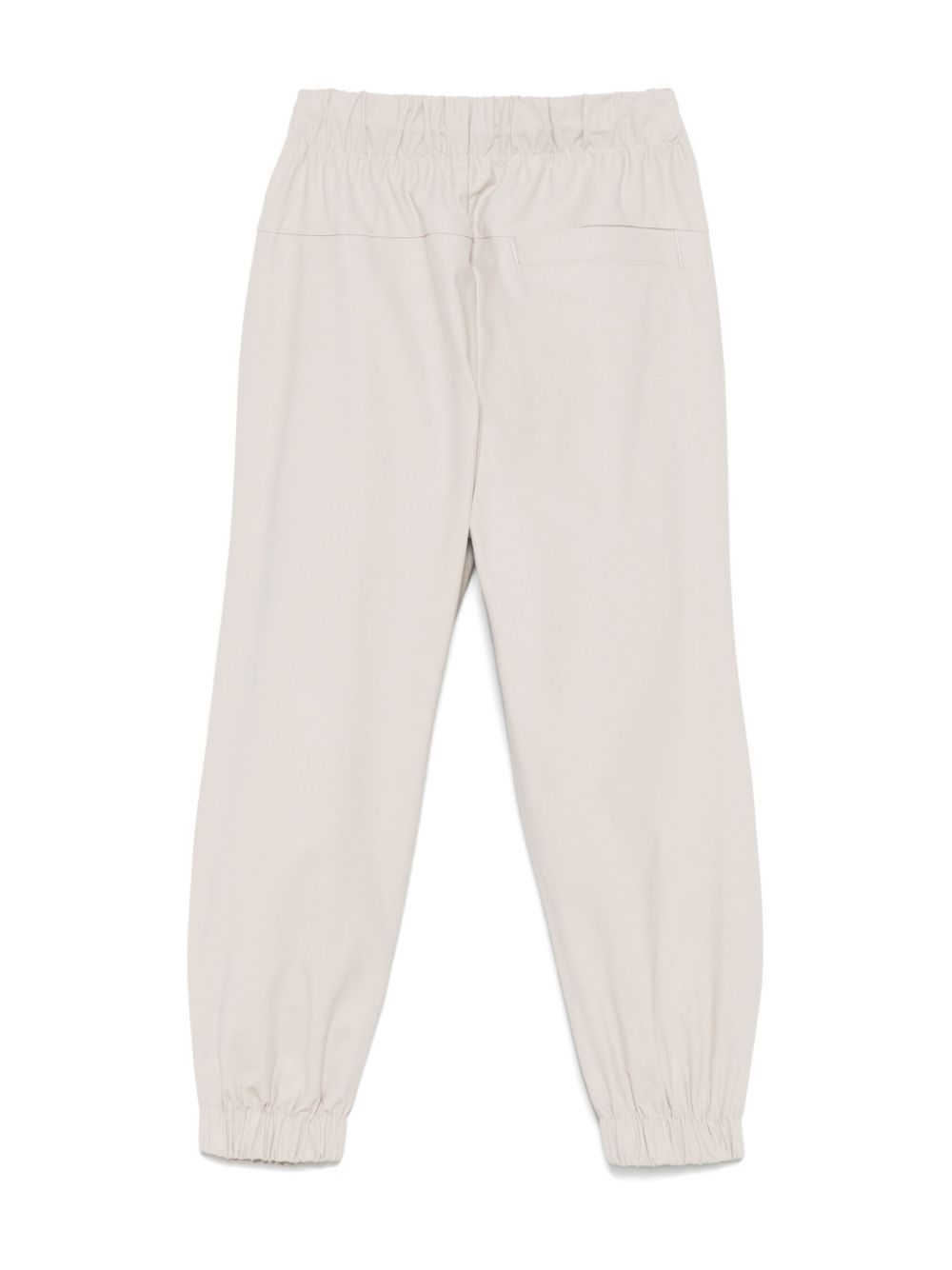 Pantaloni Parachute per bambino Calvin Klein Kids beige con tasca posteriore a filetto - Rubino Kids