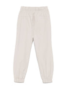 Pantaloni Parachute per bambino Calvin Klein Kids beige con tasca posteriore a filetto - Rubino Kids