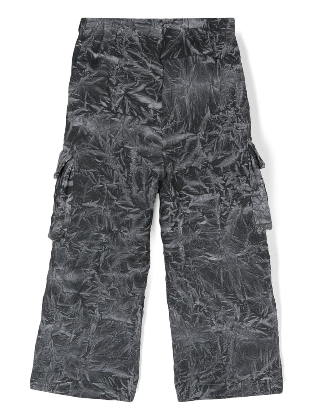 Pantaloni Patrick grigio per bambina con effetto stropicciato Douuod Kids - Rubino Kids