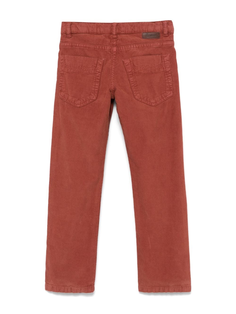 Pantaloni per bambina Bonpoint Dewey rosso corallo in velluto - Rubino Kids